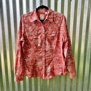 Roper Women’s Long Sleeved- Orange/Coral & Silver